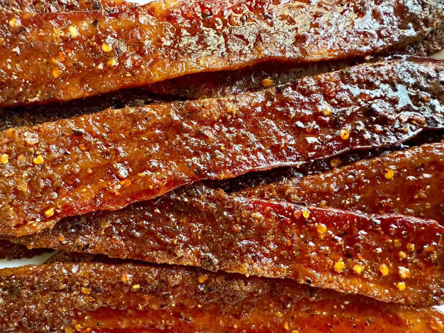 Candied bacon strips