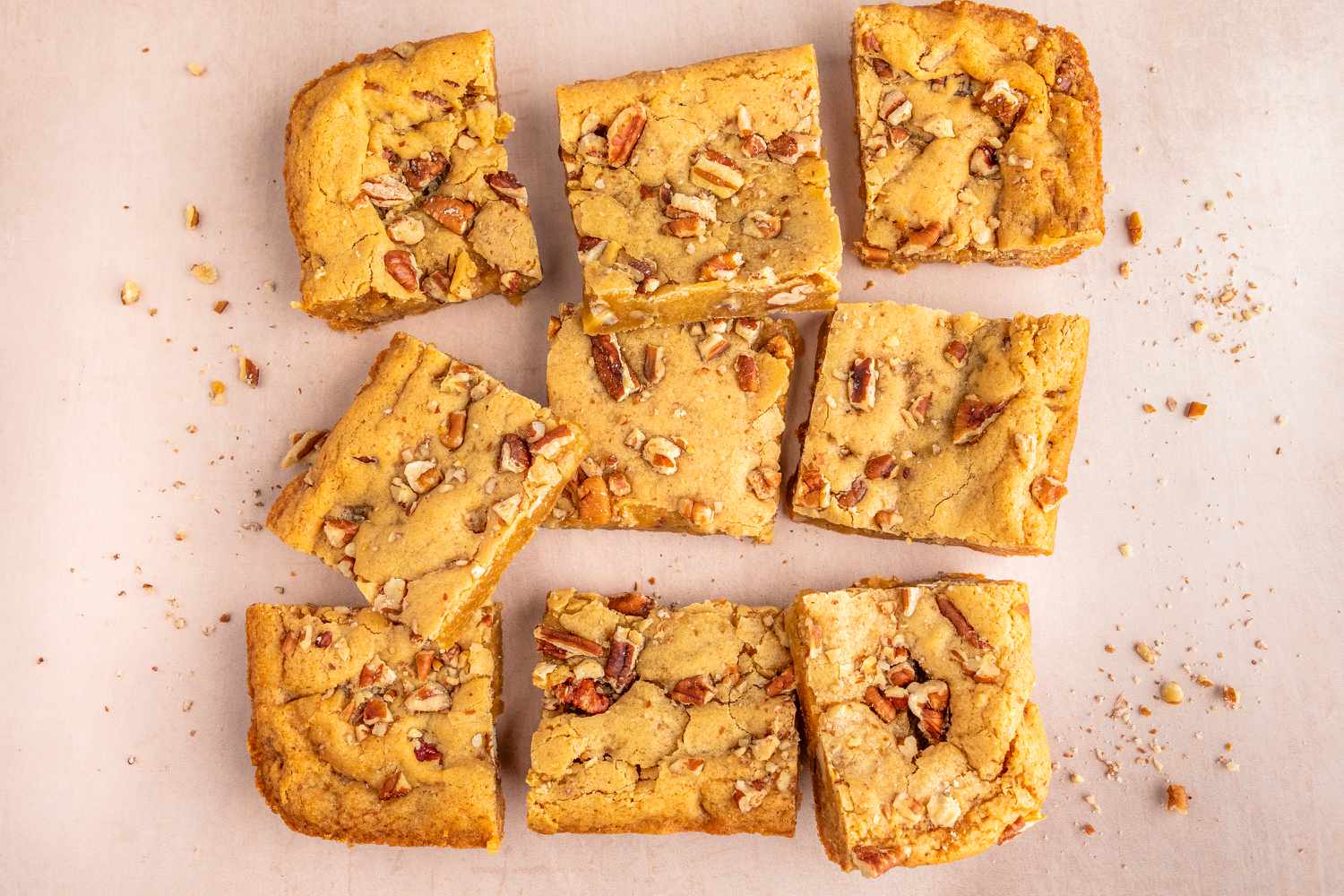 Butterscotch bars on the counter