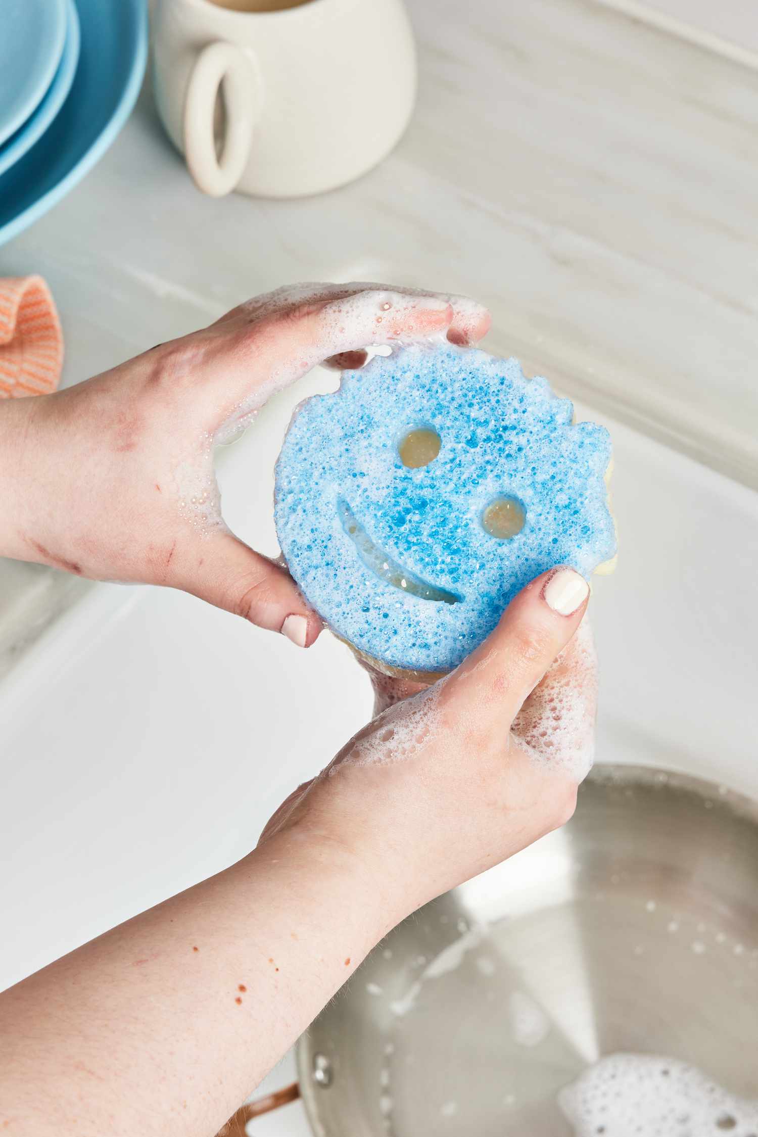 Scrub Daddy in the sink