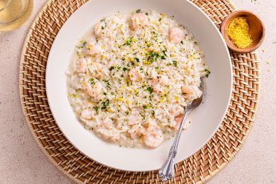 Plate of Shrimp Risotto 