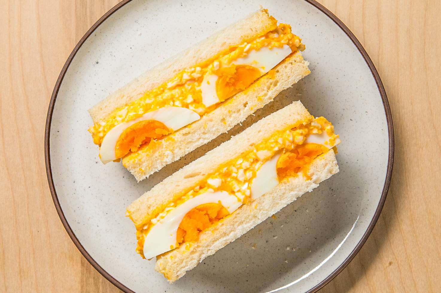 Japanese-style egg salad sandwich