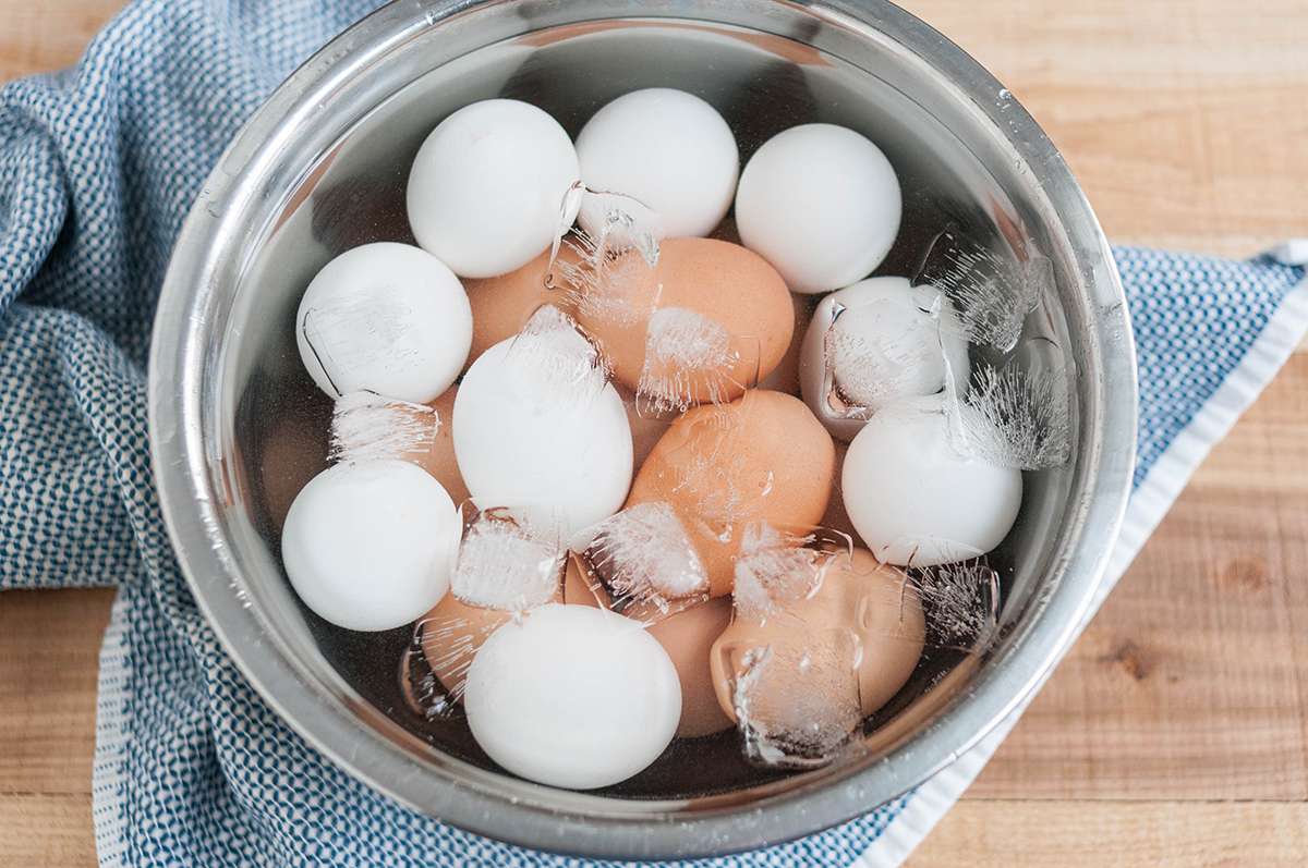 Instant Pot Hard Boiled Eggs - Cooling after cooking