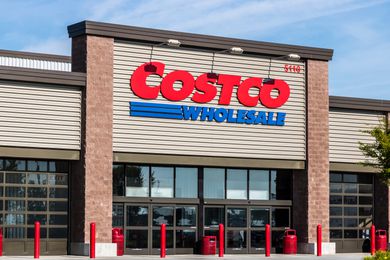 The outside view of a Costco store