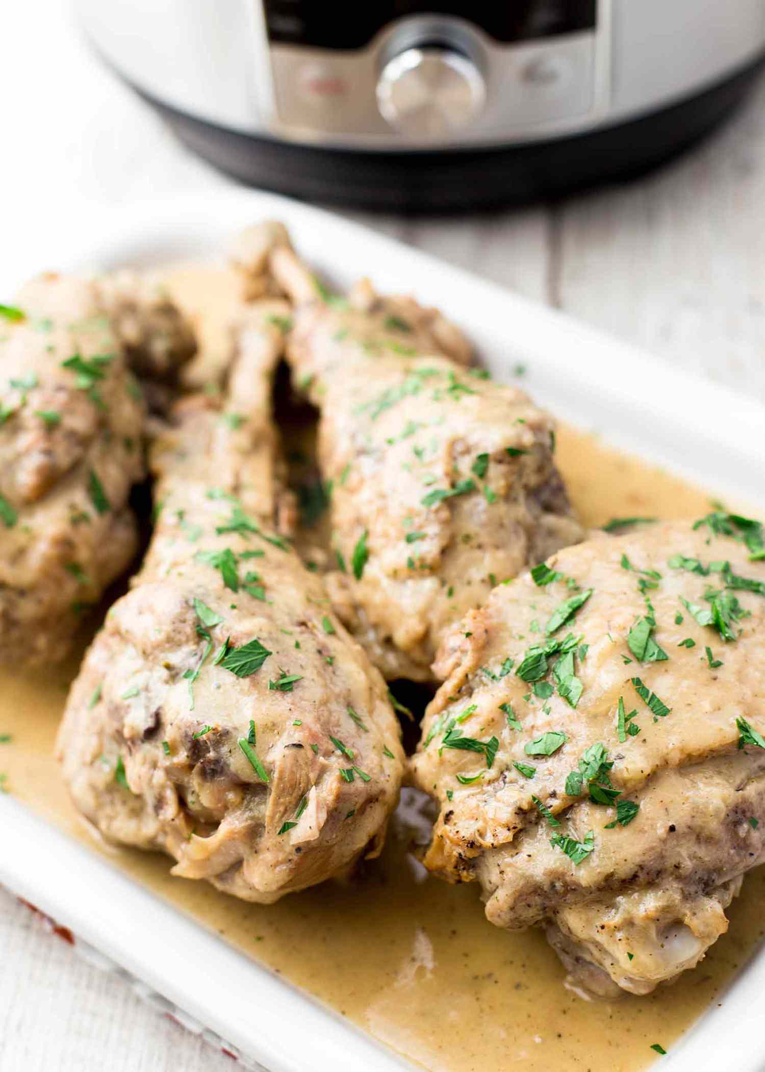 Pressure Cooker Turkey with Dijon Gravy