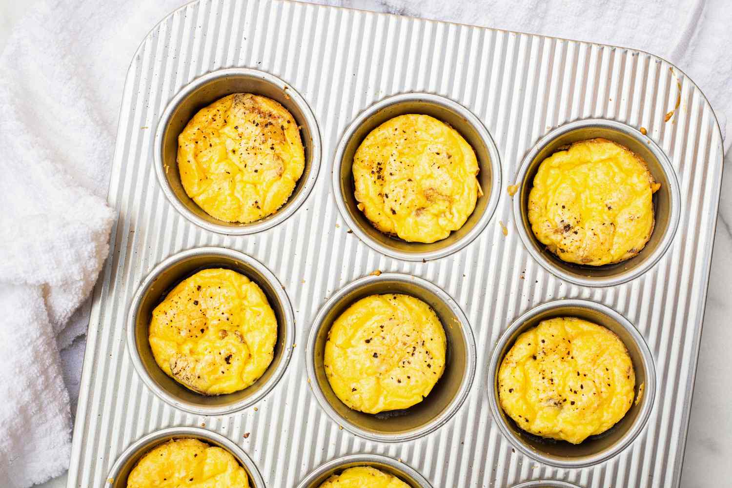 Bacon and Gruyère Egg Bites in a Muffin Tin