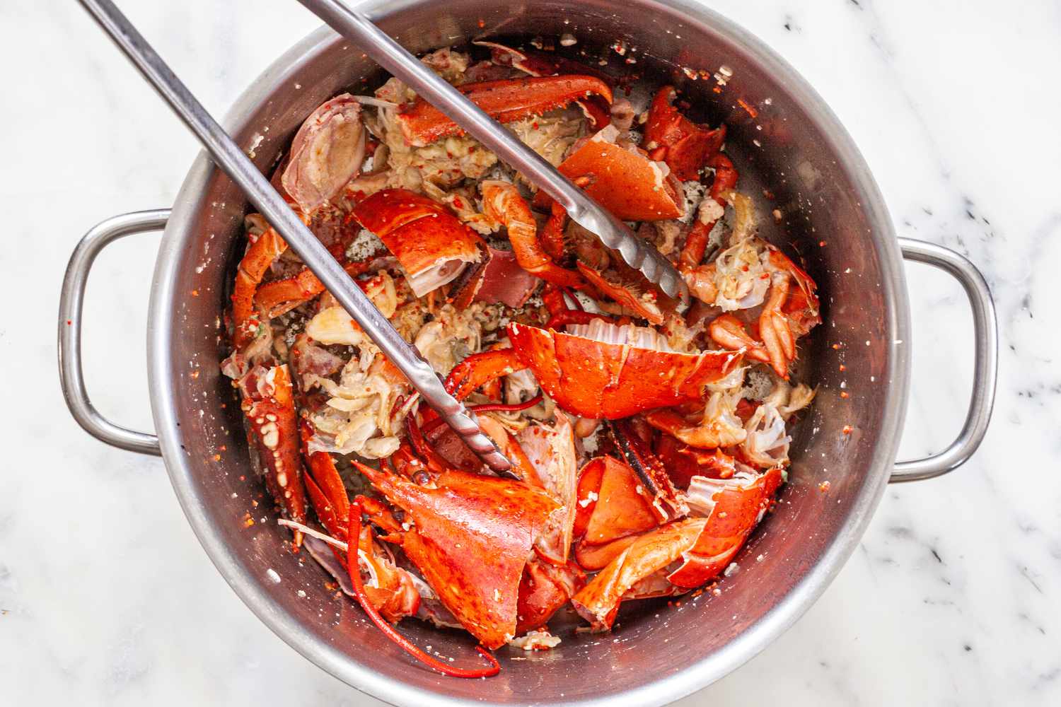Lobster Shells in a Pot 