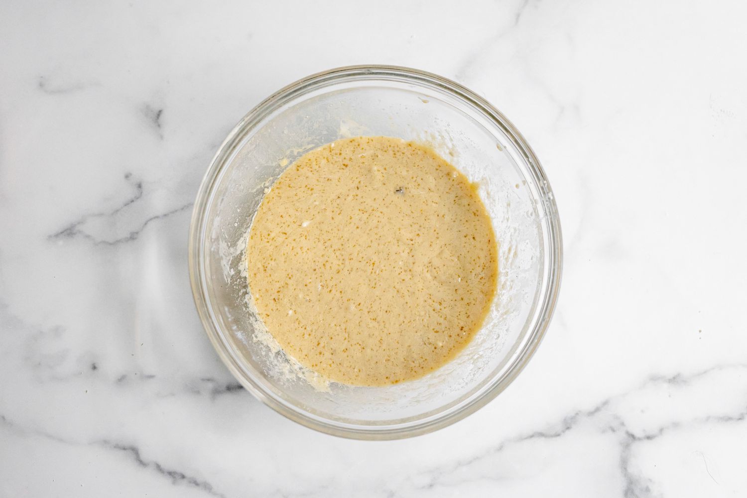 Apple Fritter Bread Batter in a Bowl