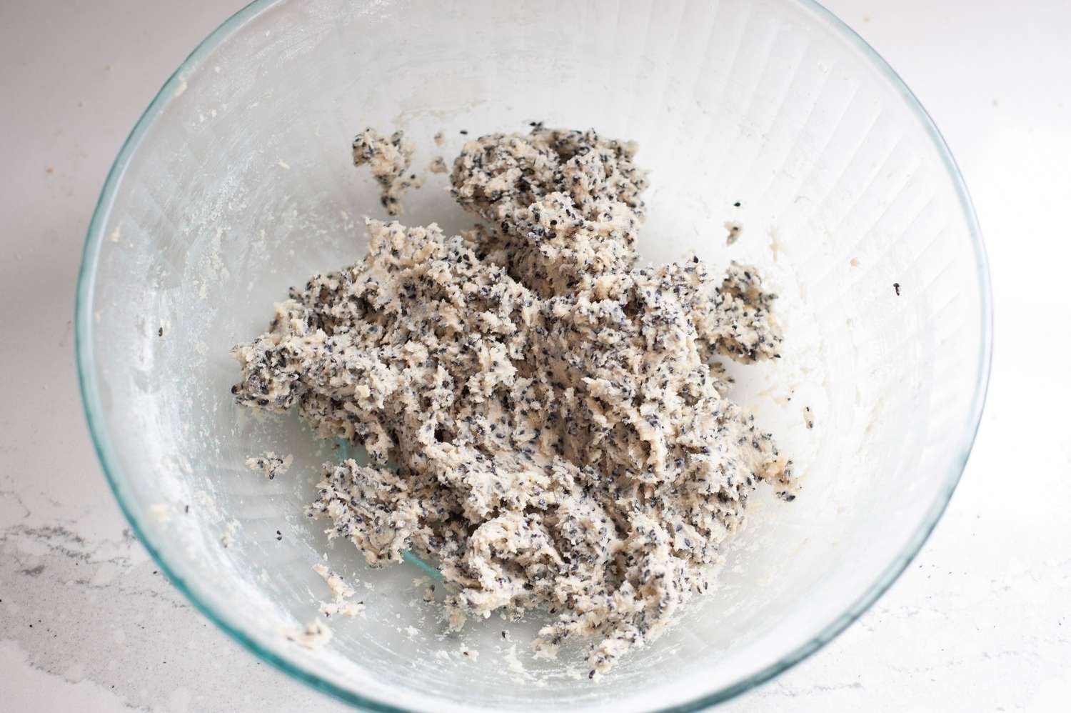 Sesame seeds added to the thin and crispy sesame cookie dough.