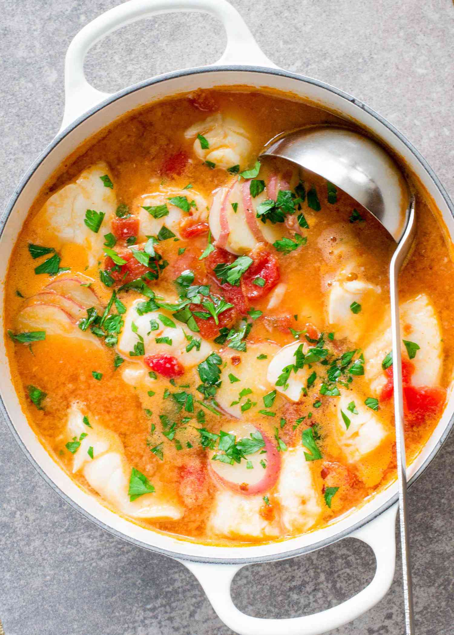 Fish Stew with Ginger and Tomatoes