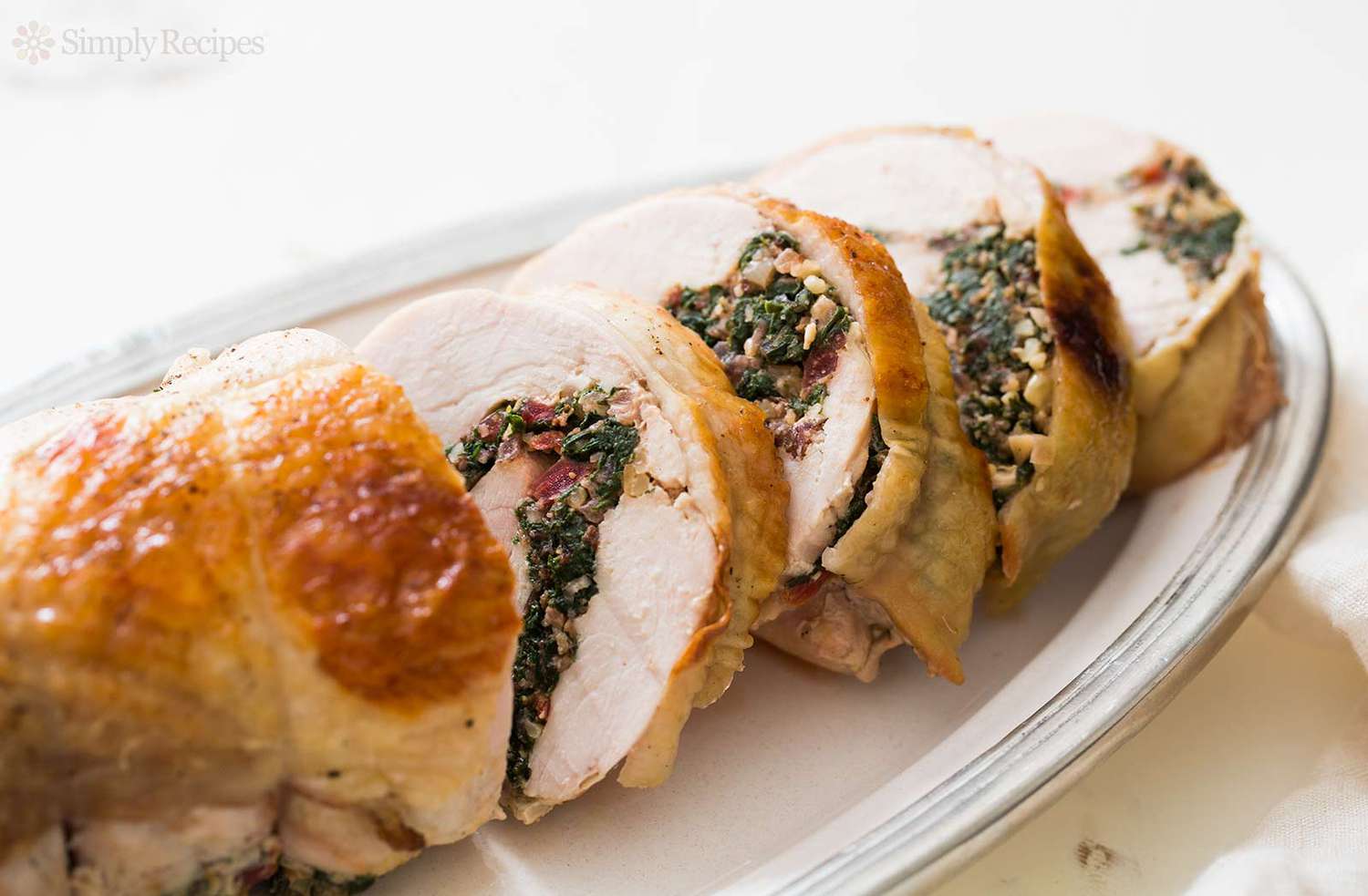 Chard Stuffed Turkey Breast