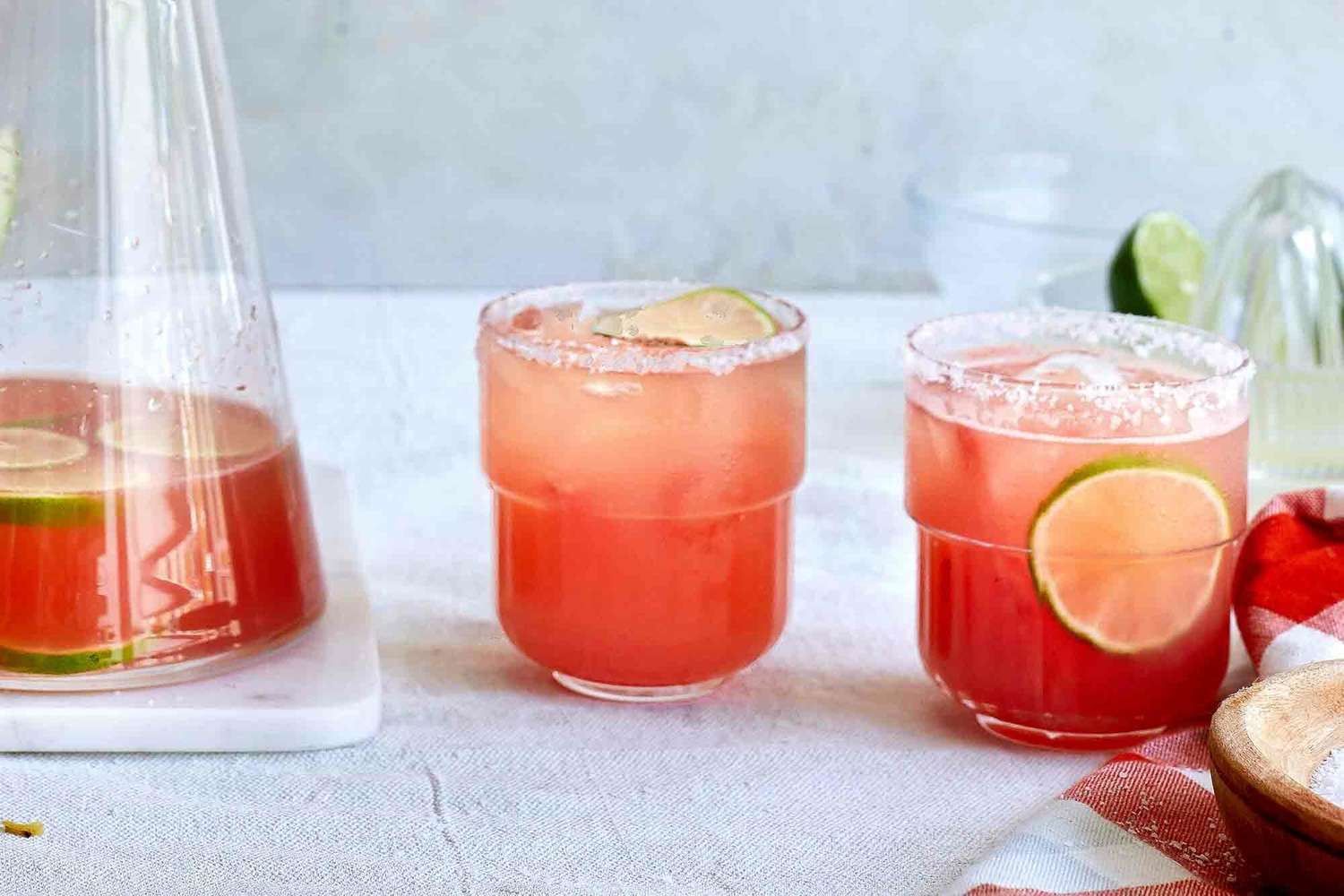 Watermelon margaritas for a crowd