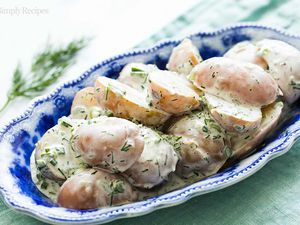 New Potato Salad with Sour Cream and Dill