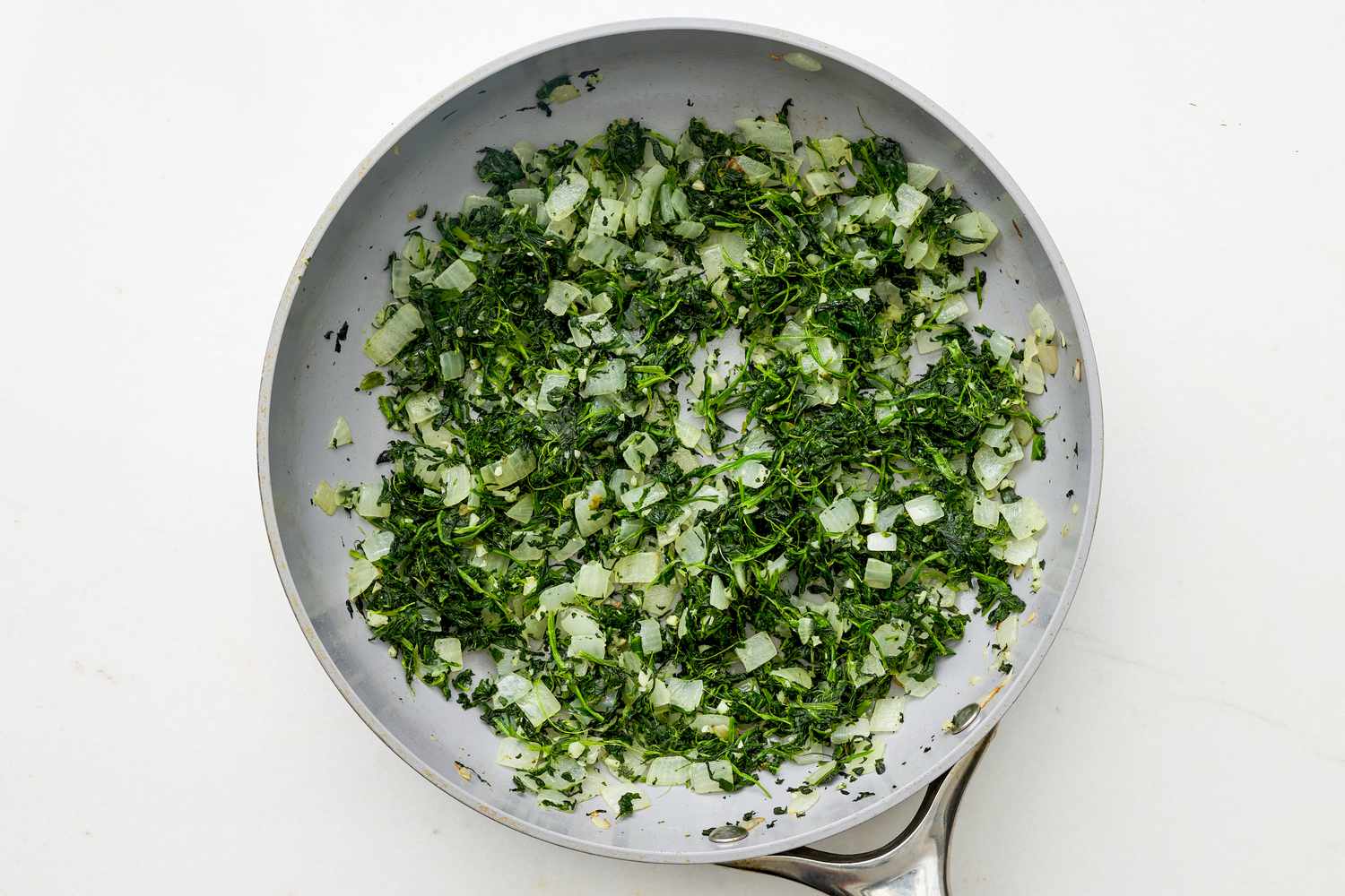 Spinach sauteed with onion and garlic for spinach flornetine breakfast casserole recipe