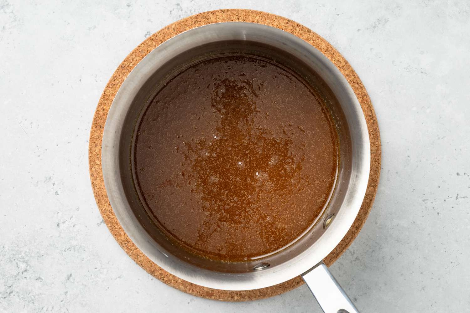 Melted Sugar and Butter in the Sauce Pan