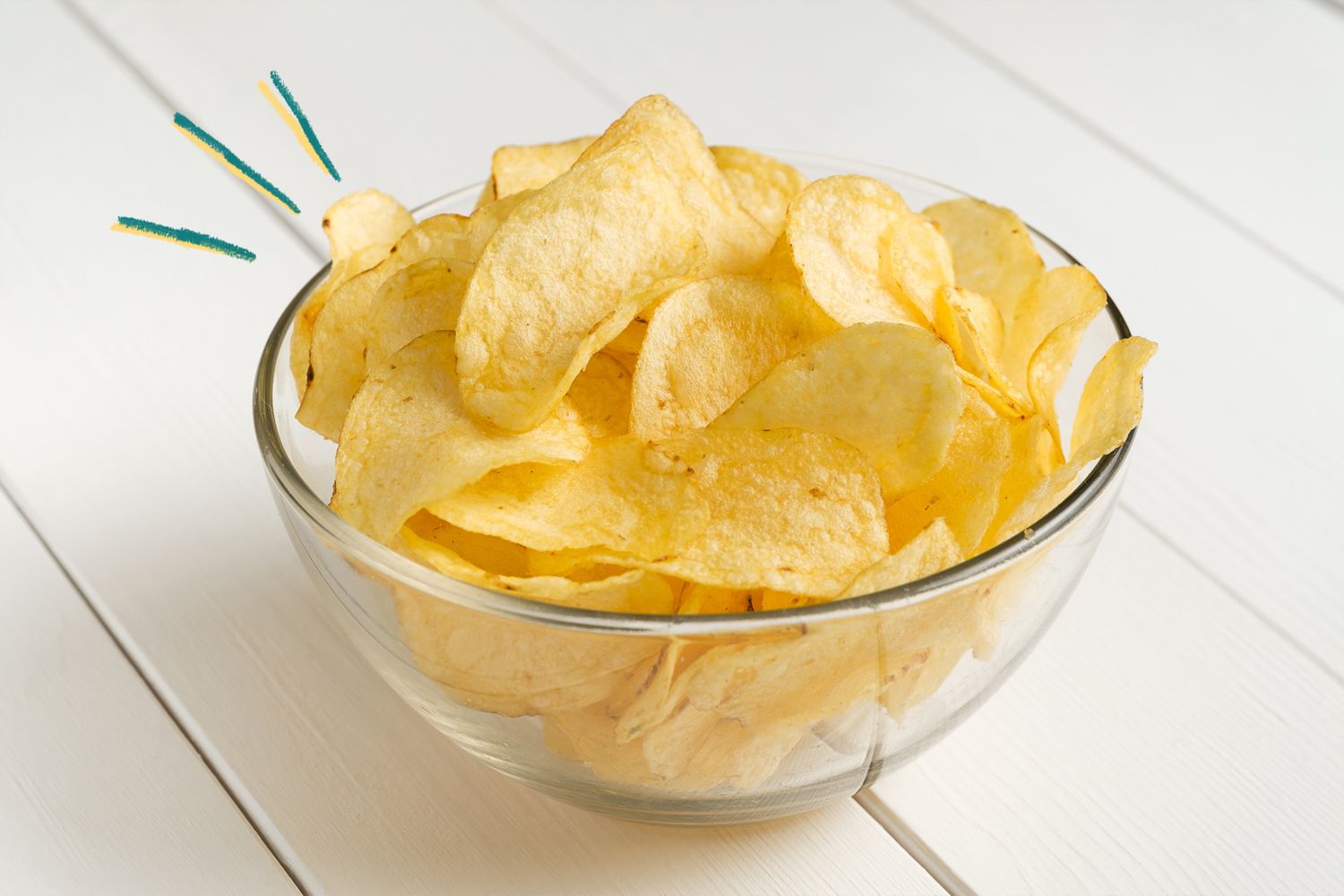 bowl of potato chips