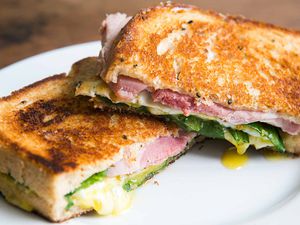 Greens Eggs Ham Sandwich