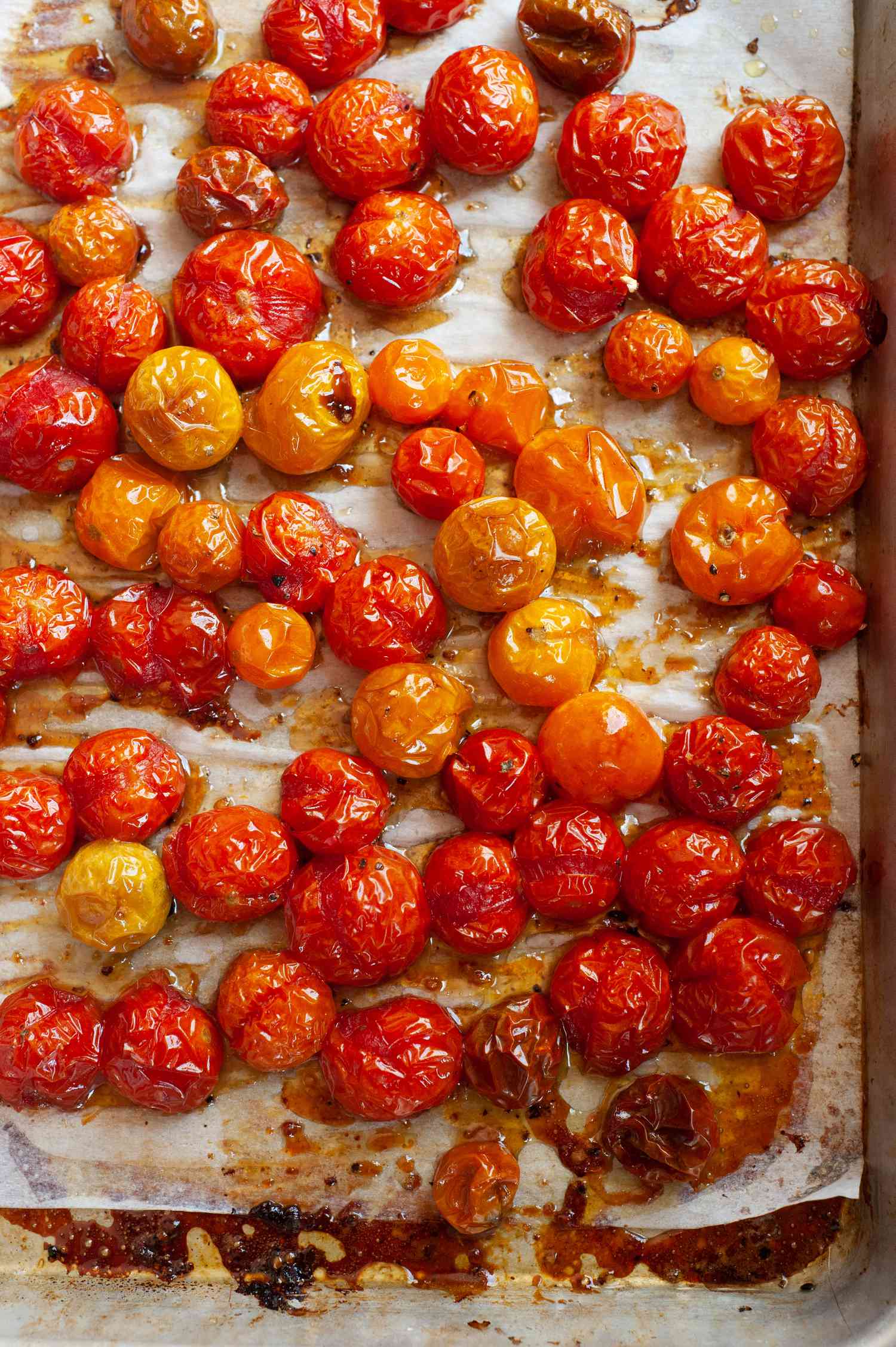 Roasted Tomatoes on a Tray