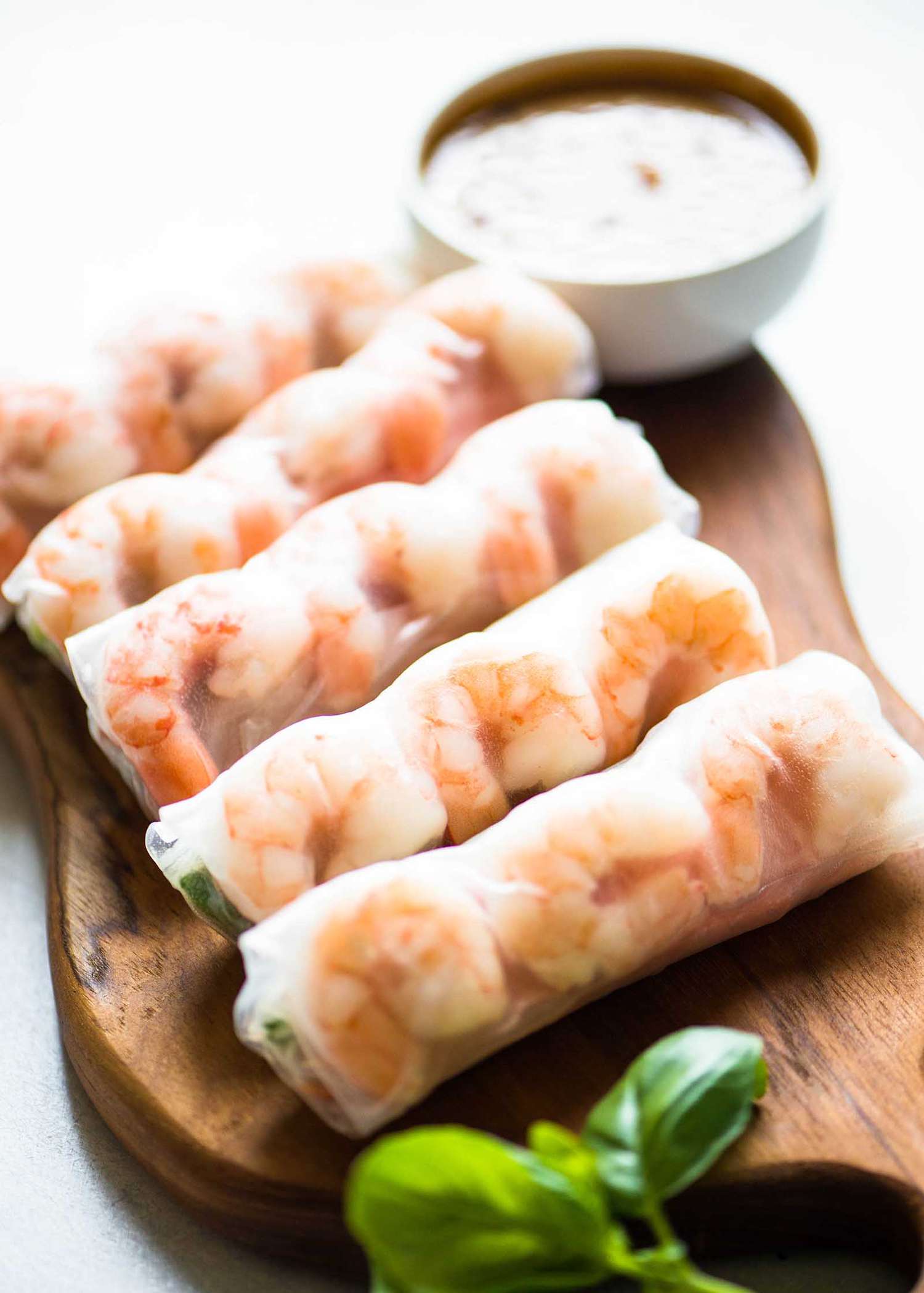 Shrimp Spring Rolls with Peanut Sauce