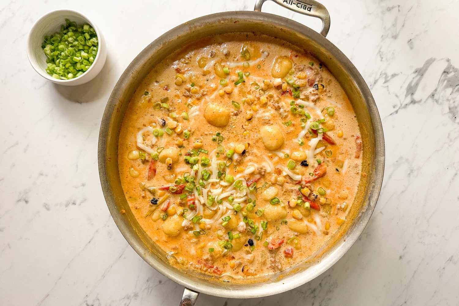 Ree Drummond's 16-Minute Gnocchi With Chorizo and Corn