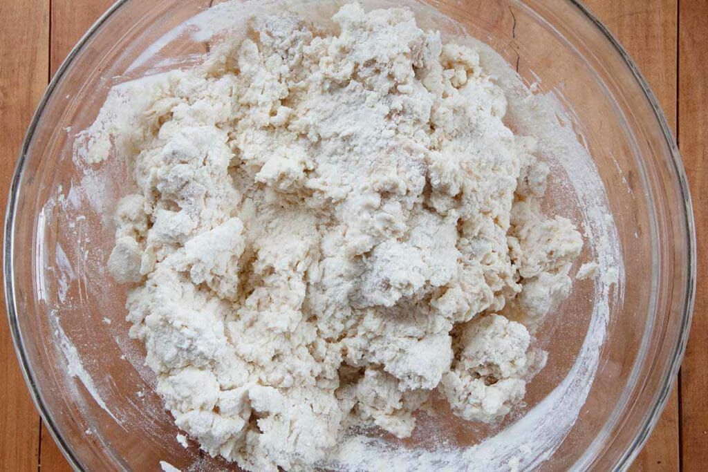 Angel biscuit dough made with three leaveners