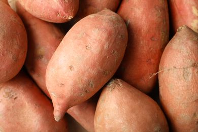 A close up of sweet potatoes