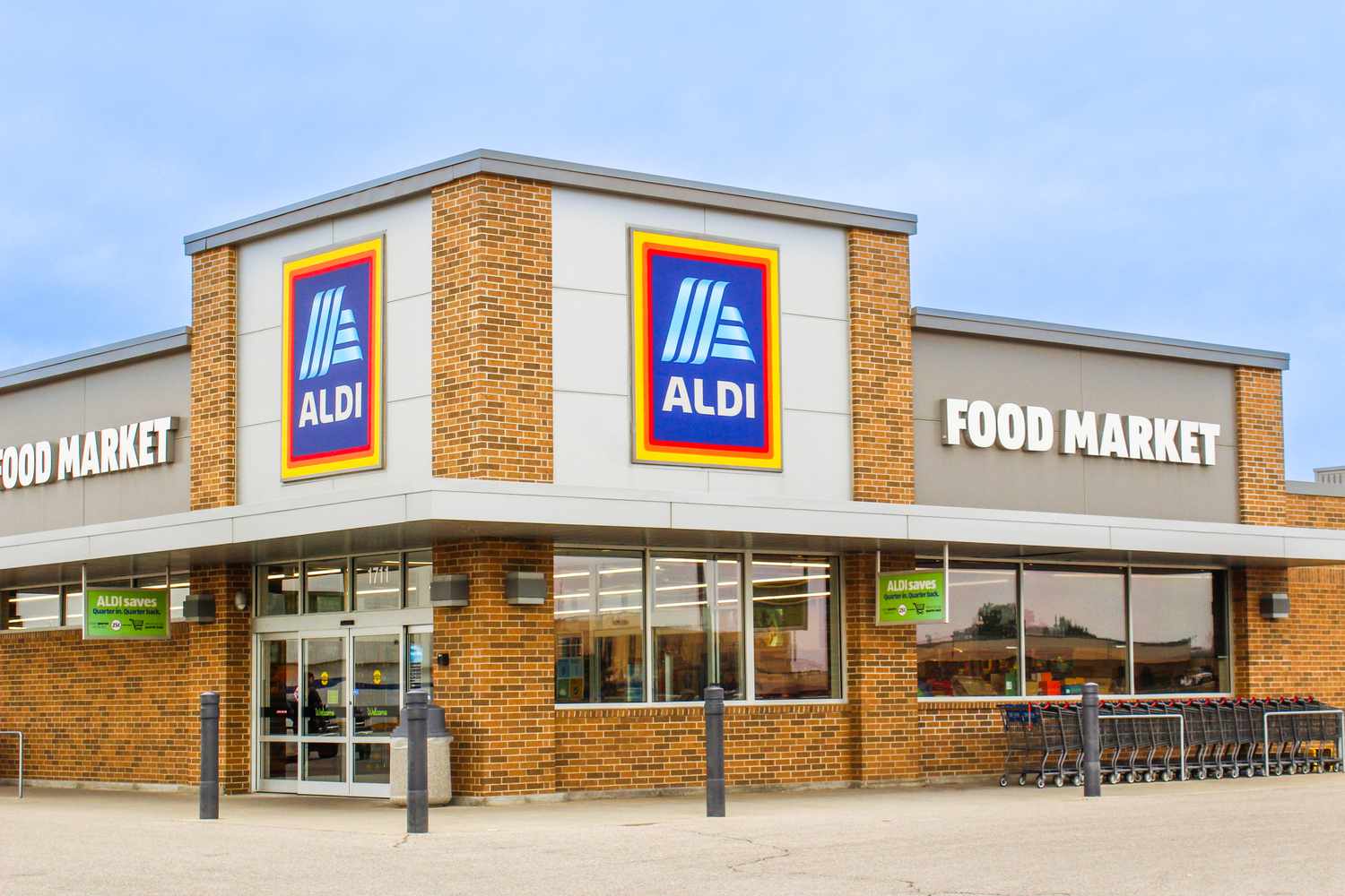 Outside view of an ALDI store