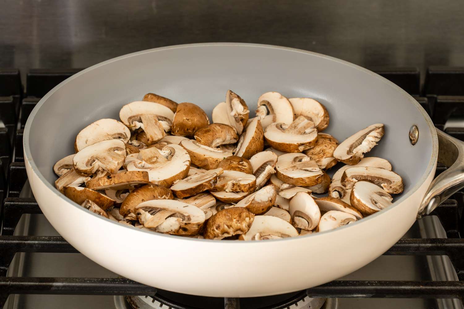 Mushrooms in pan