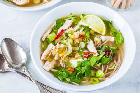 Soba Noodle Soup with Chicken and Bok Choy