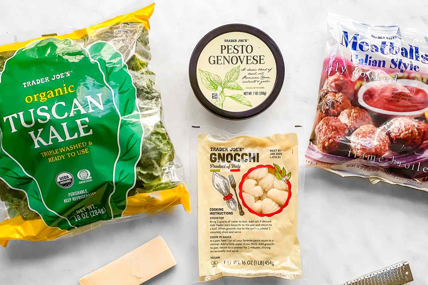 Ingredients for TJ's sheet pan gnocchi