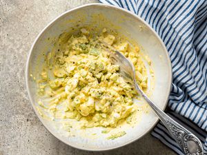 bowl of egg salad 