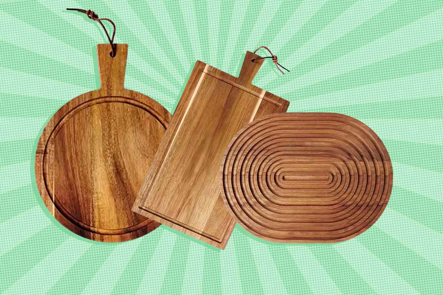 ALDI wooden boards over a colorful background