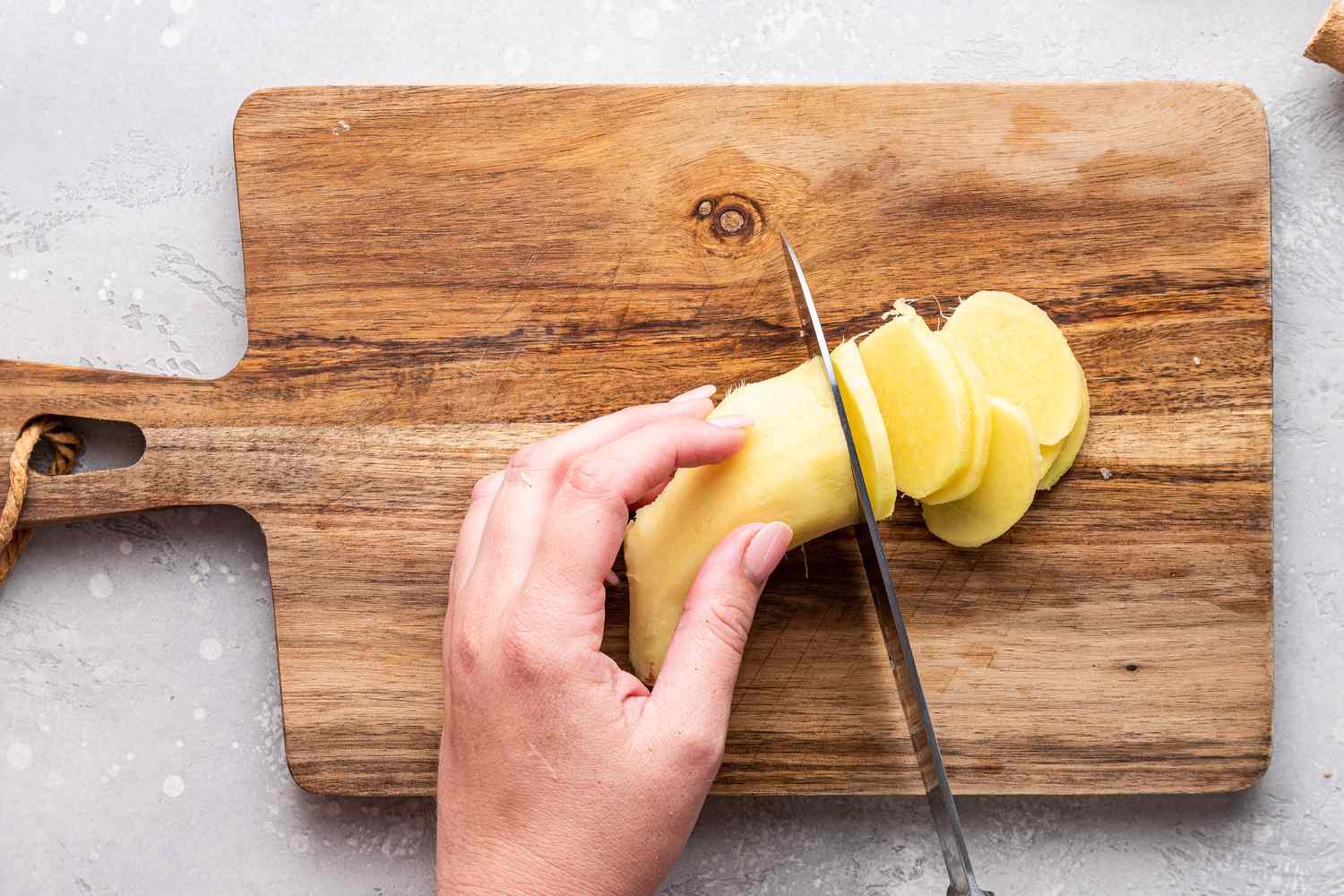 Ginger Cut into Coins
