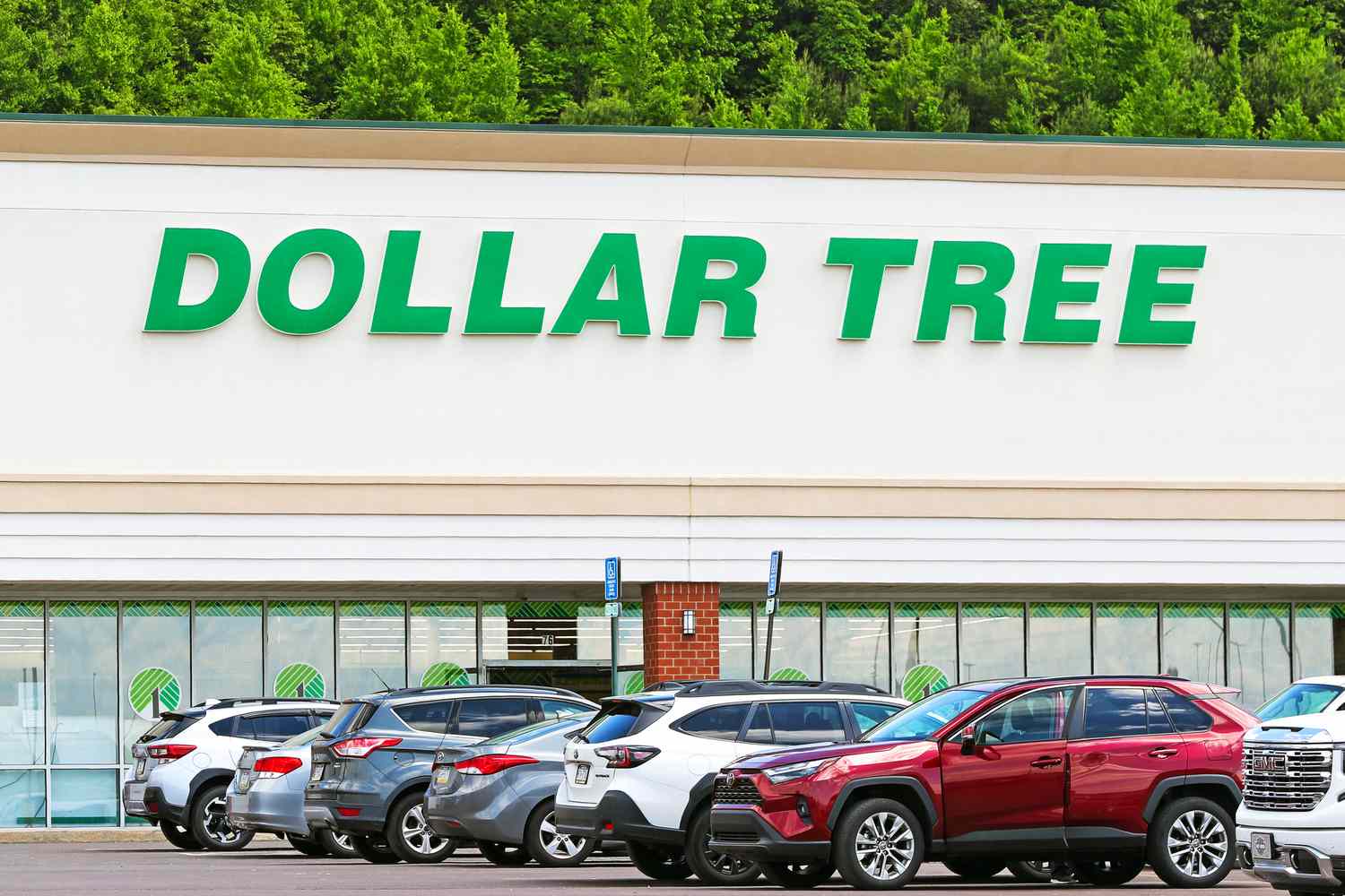 Outside view of a Dollar Tree store