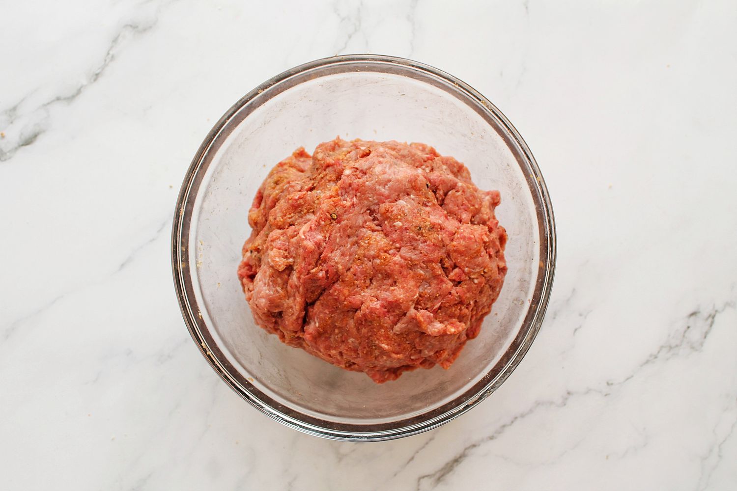 Pulpeta (Cuban Meatloaf) ingredients mixed in a bowl.