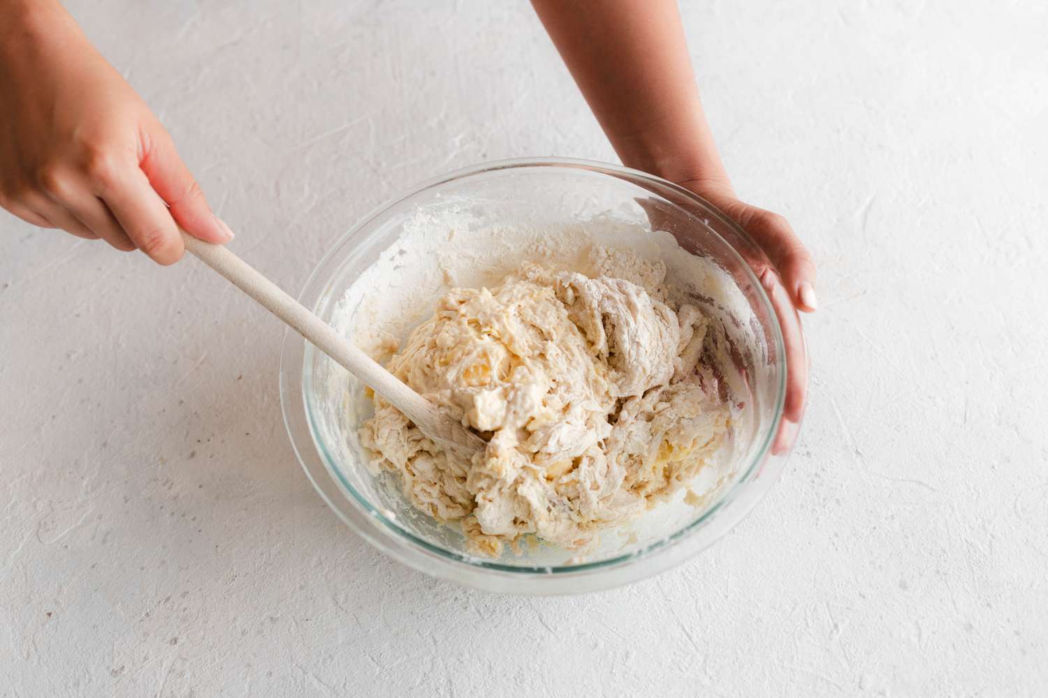 Sourdough Starter Mixed with Flour for Sourdough Sandwich Loaf