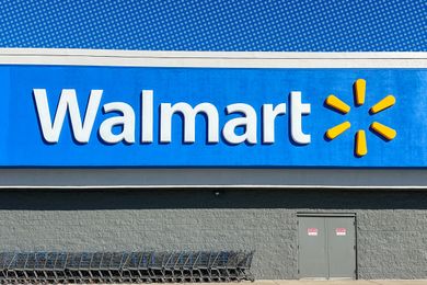 Outside view of a Walmart storefront