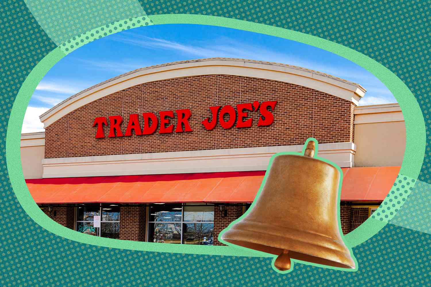 Trader Joe's storefront with bell