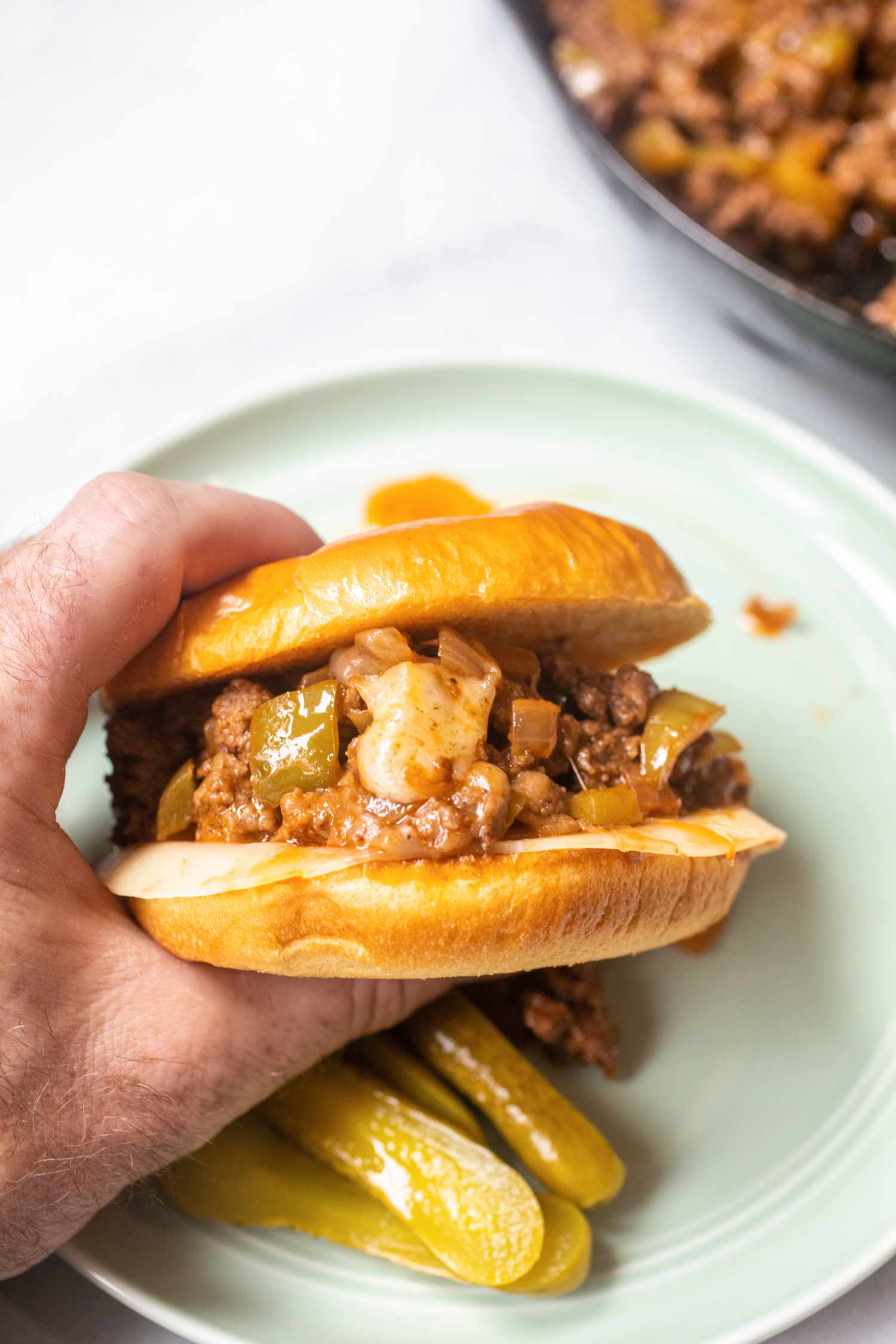 Philly Cheesesteak Sloppy Joes