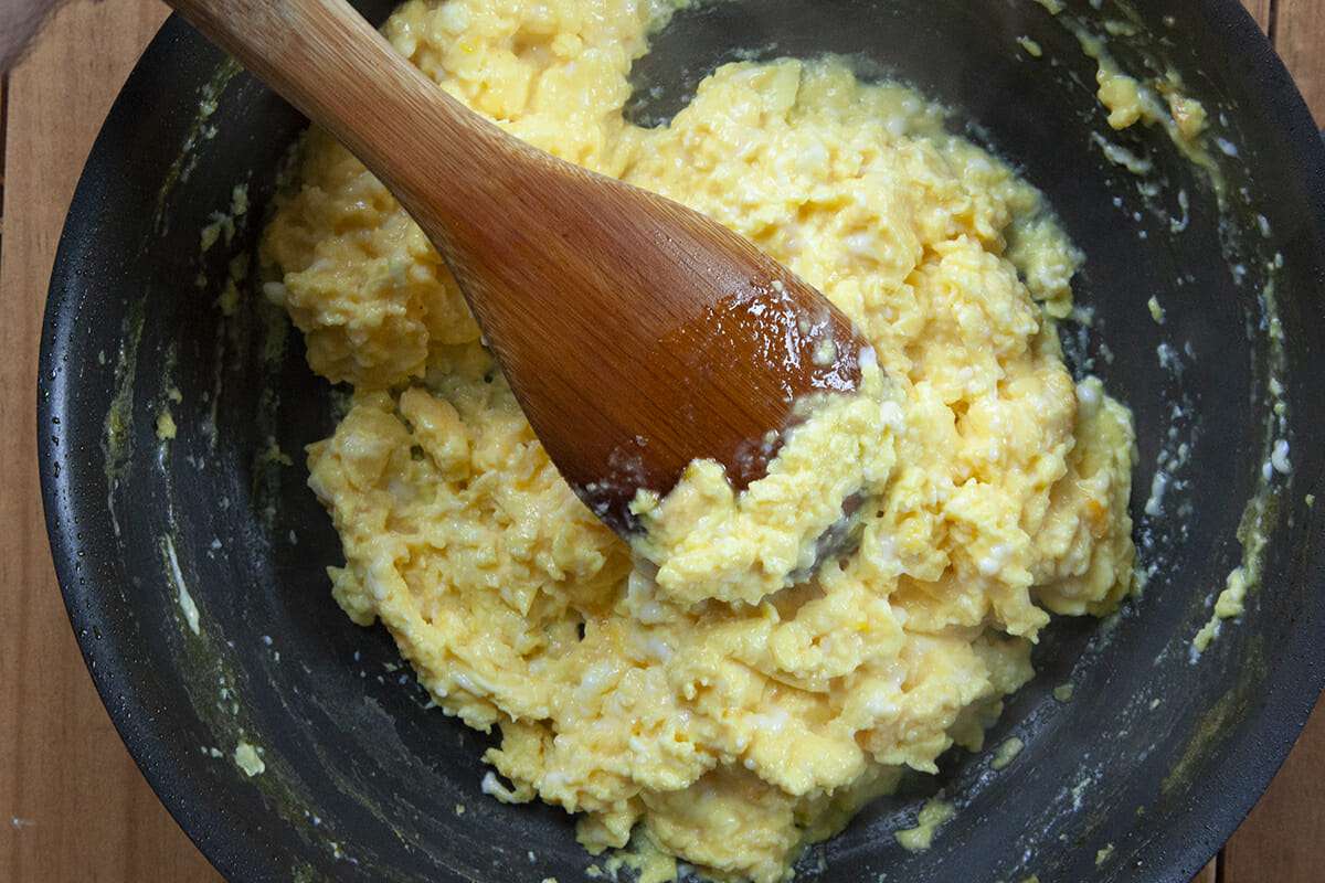 Breakfast Taco Recipe Eggs scramble the eggs