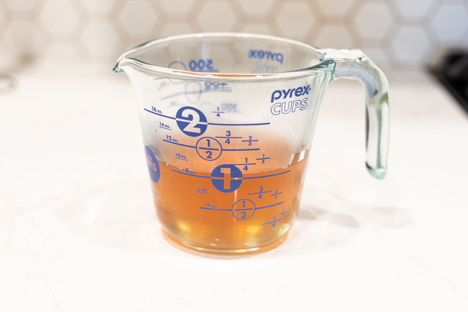 Cool and store apple core simple syrup