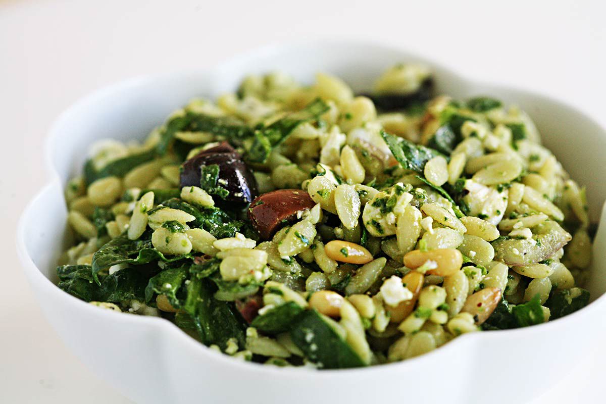 Spinach Orzo Salad