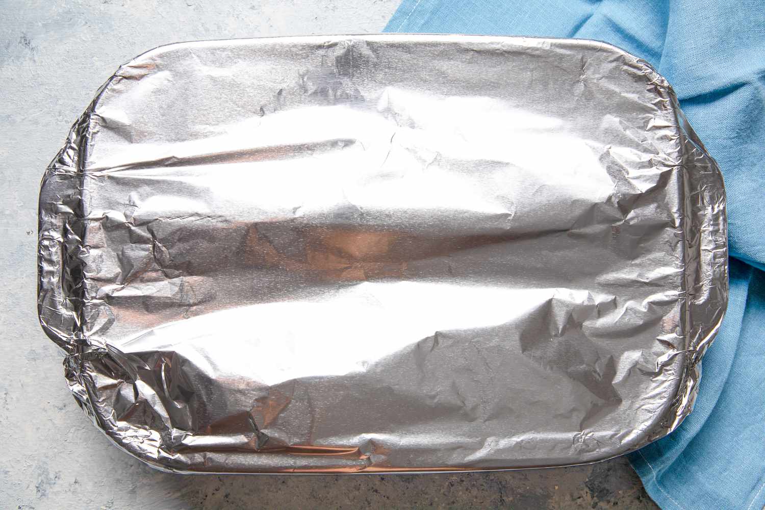 Casserole Dish Wrapped in Aluminum Foil