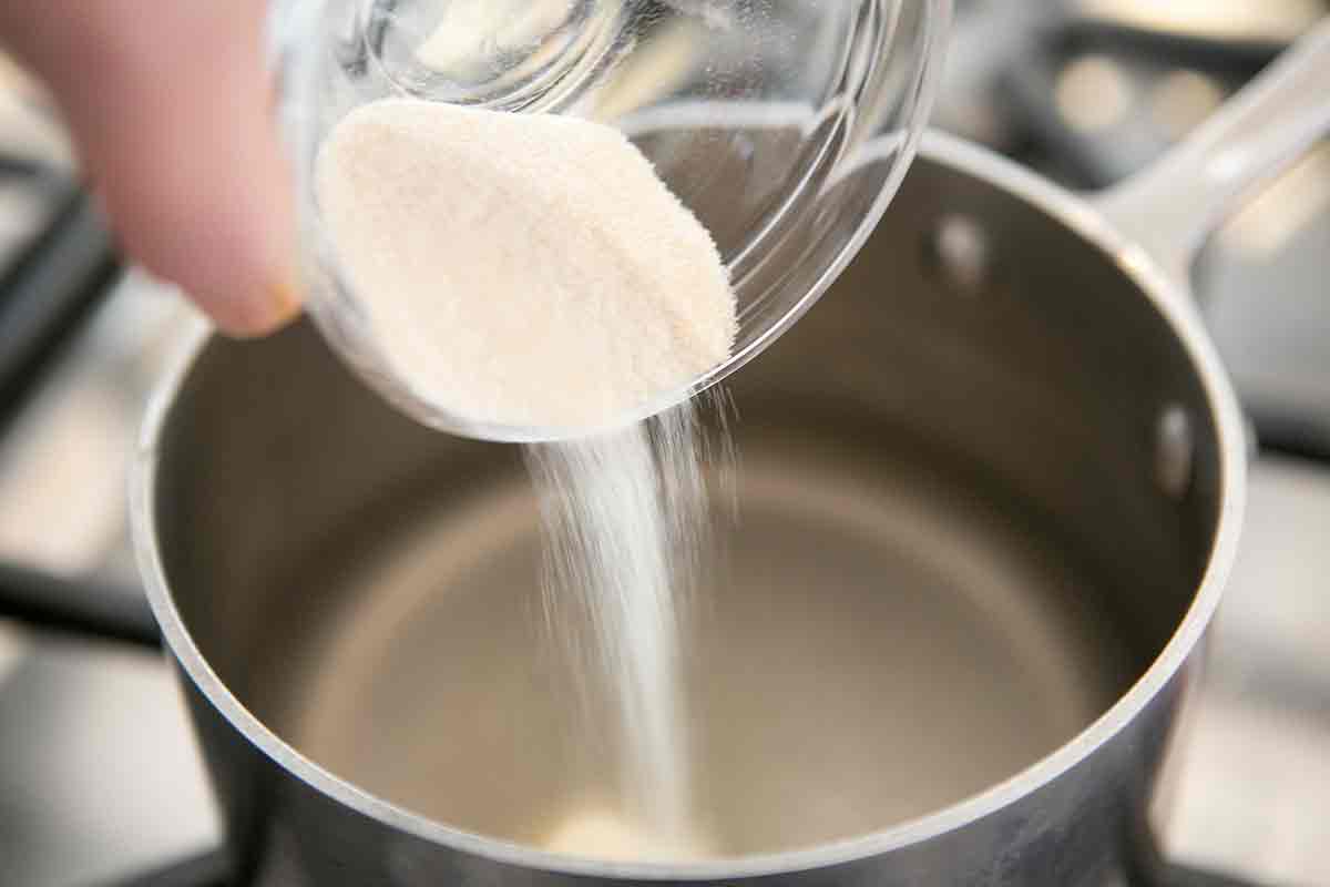 add gelatin to water for salmon mousse