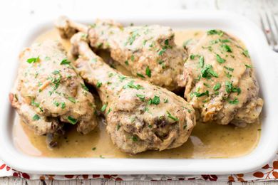 Pressure Cooker Turkey with Dijon Gravy