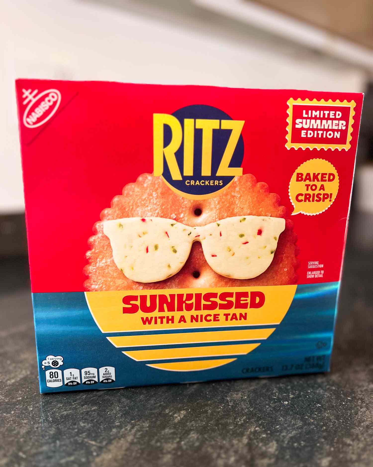 A box of Sunkissed Ritz Crackers