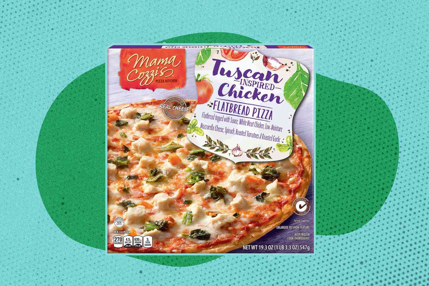 Mama Cozzi's Tuscan Inspired Chicken Flatbread Pizza