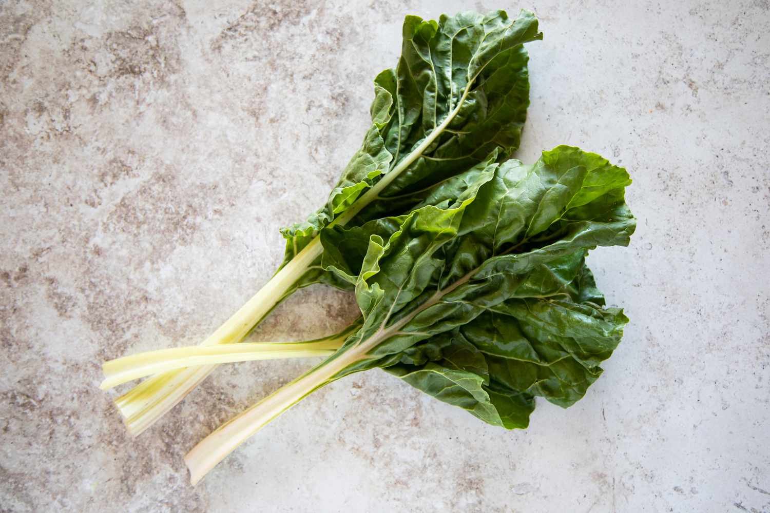 Swiss chard with white stems