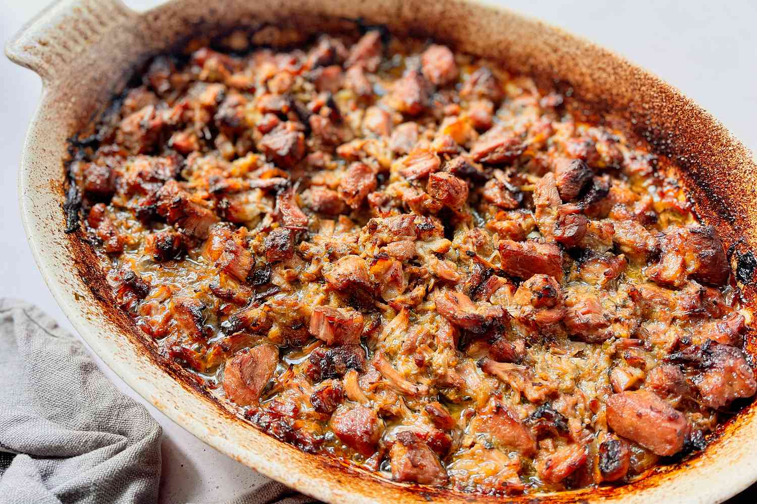 Carnitas in a Casserole Dish