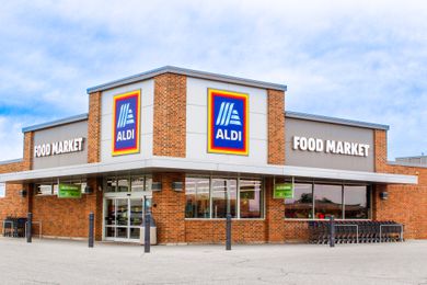 Outside view of an ALDI store