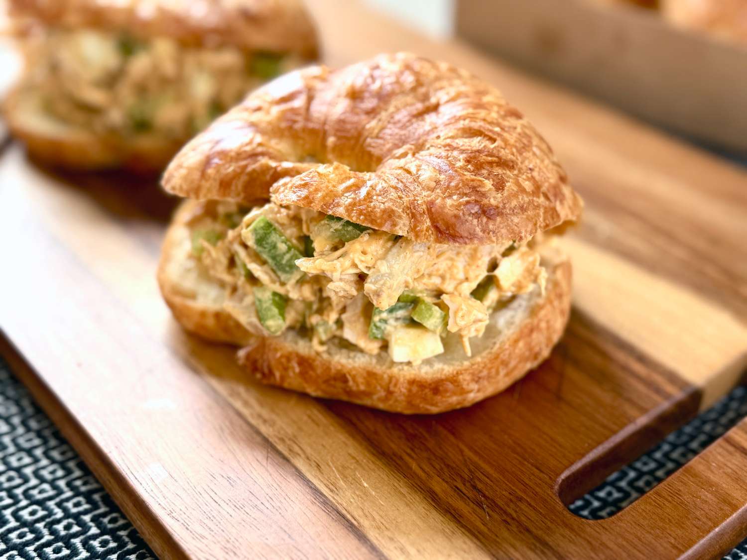Kardea Brown's Chicken Salad Sandwich on a croissant